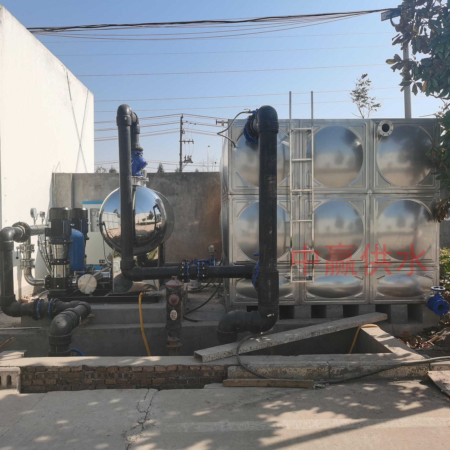 箱泵一体化供水设备,户外箱式供水泵站