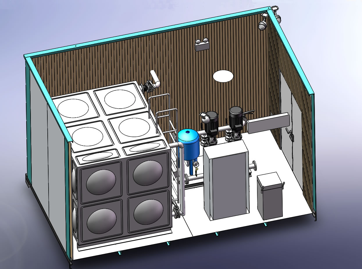 箱泵一体化加压泵房